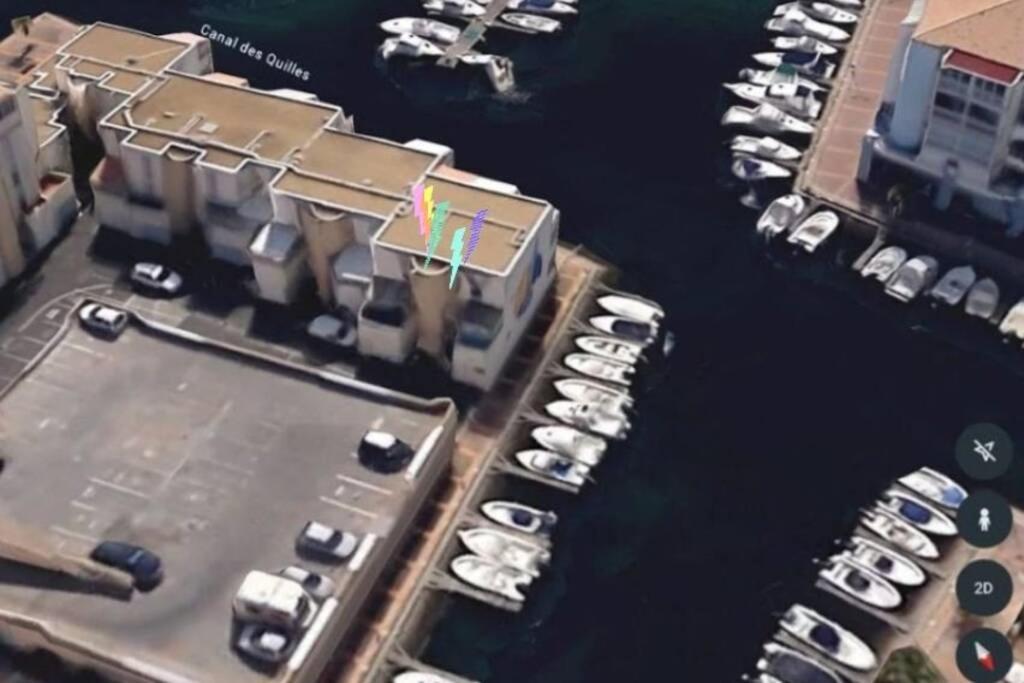 Studio Climatise Classe 2 Dans Marina Proche Mer Et Etang - Lit Wifi Fibre Et Parking Prive Sète Exterior foto